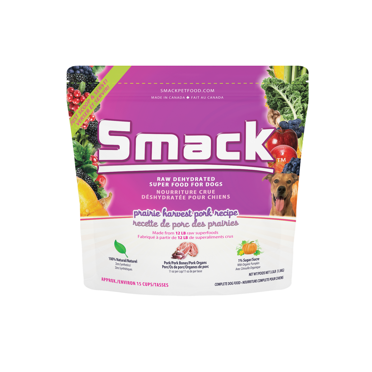 Smack Prairie Harvest Pork 1.5kg bag