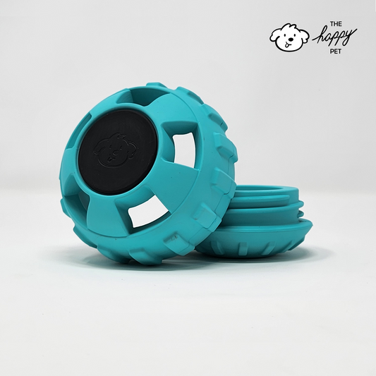 Large teal Lollypup dog treat ball – The Happy Pet